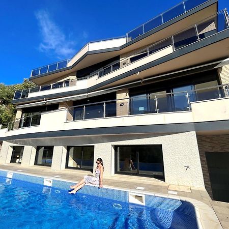 Villa De Lujo Con Vistas Al Mar Y Piscina Privada Santa Susanna Eksteriør bilde