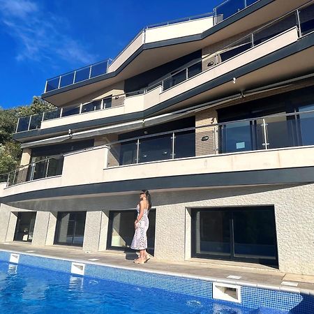 Villa De Lujo Con Vistas Al Mar Y Piscina Privada Santa Susanna Eksteriør bilde