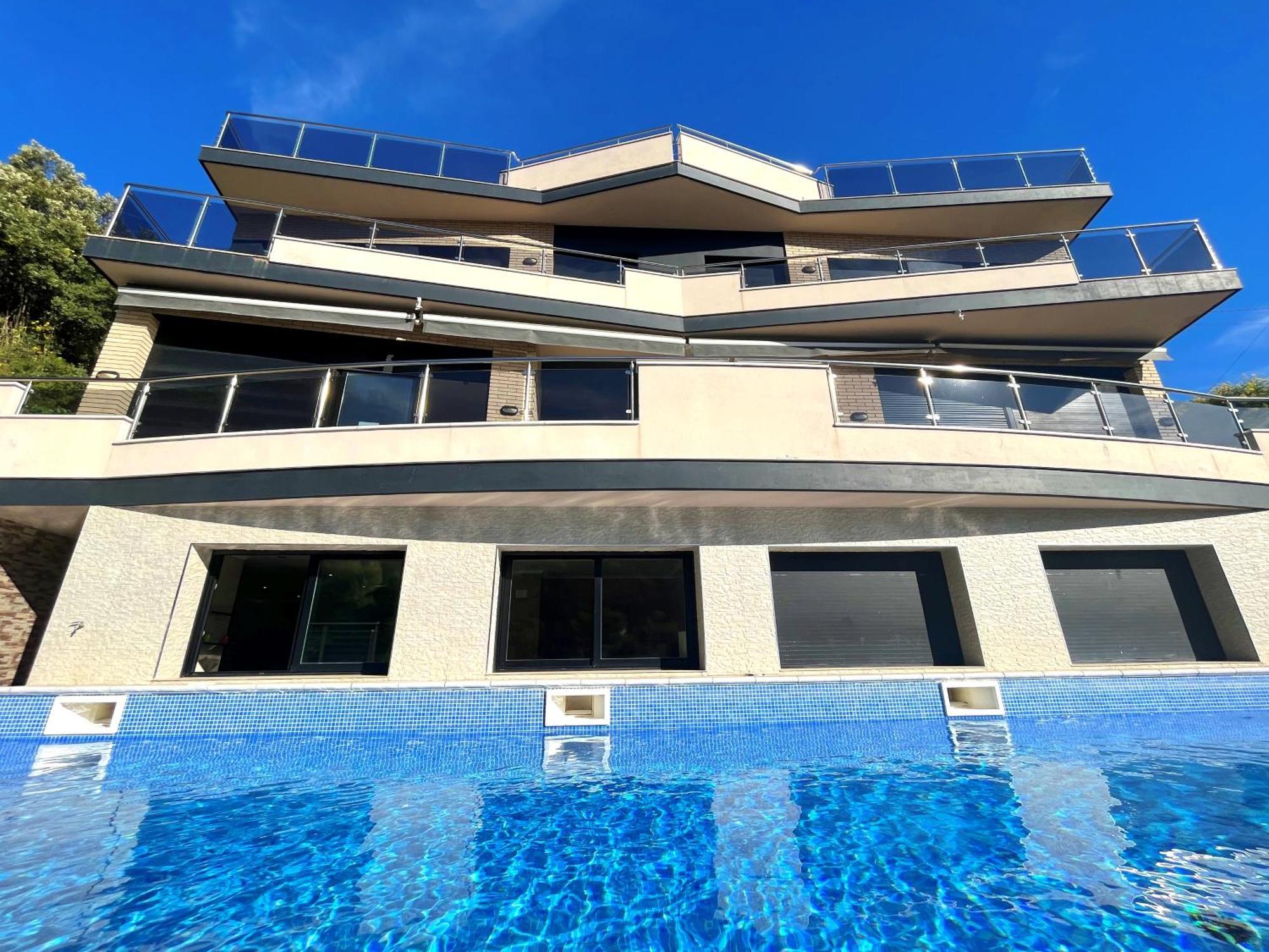 Villa De Lujo Con Vistas Al Mar Y Piscina Privada Santa Susanna Eksteriør bilde