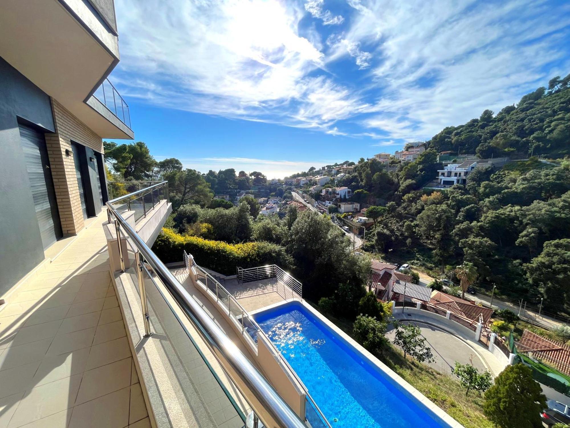 Villa De Lujo Con Vistas Al Mar Y Piscina Privada Santa Susanna Eksteriør bilde